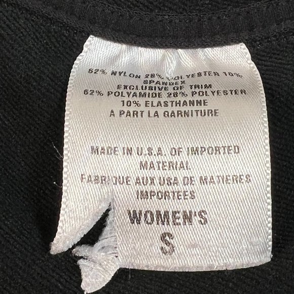 Patagonia Cool Weather 1/2 Zip Top Womens Small Black Long Sleeve USA Made 24233 - Picture 3 of 5